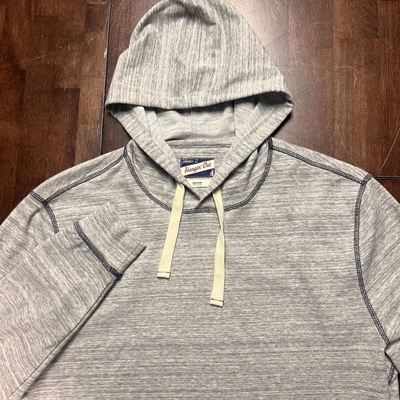 Johnnie O Peppers Light Gray heather Men's Hanging Out hoodie pullover shirt - Picture 2 of 9